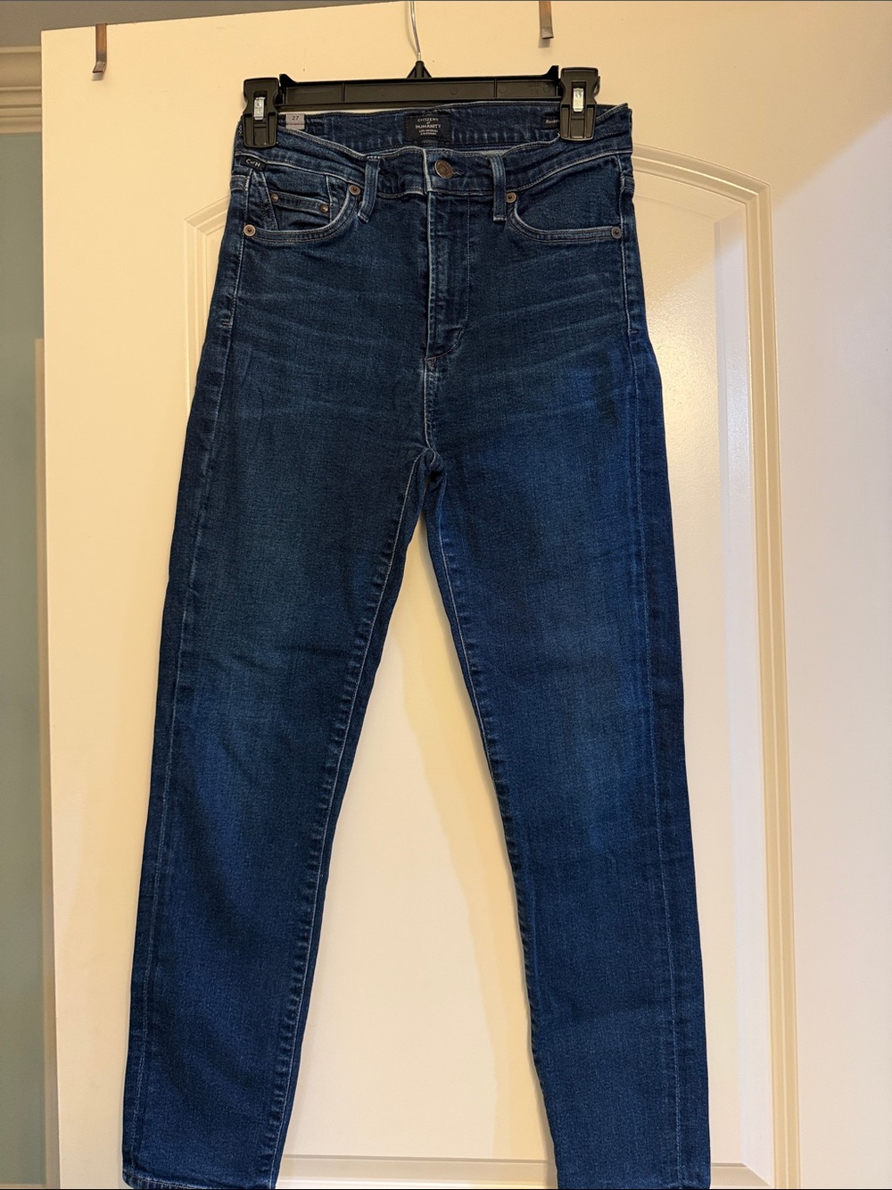 Citizens Of Humanity Dark Indigo High-Rise Slim Jeans